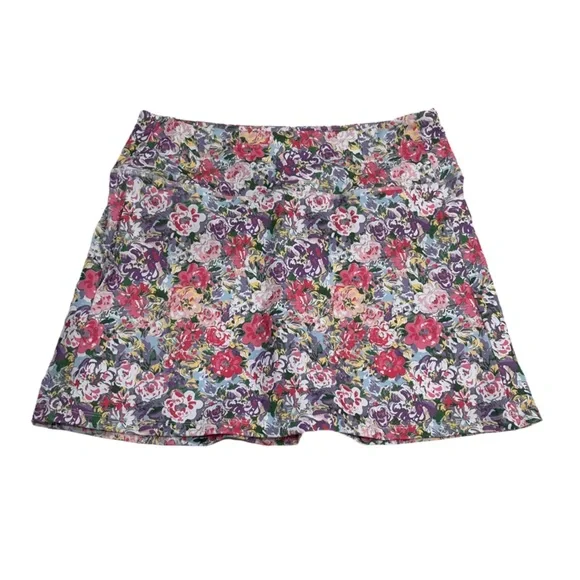 VOGO Floral Print Skort Women’s XL Active Casual Athleisure - Picture 2 of 3